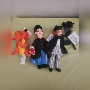 Disney Store Plush Set from Mary Poppins Mary Bert and Fox Mini Bean Bag Toys.